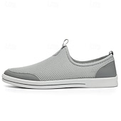economico Slip-ons e mocassini da uomo-scarpe da ginnastica slip-on da uomo in mesh traspirante – scarpe da passeggio casual leggere con design arioso per l&#039;estate, i viaggi e l&#039;uso quotidiano