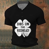 halpa Miesten printtipoolopaita-Miesten apila Vohveli poolopaidat Lyhythihainen Poolopaidat Kauluspaidat Vapaa-aika Business Casual Juhla-iltavaatteet Arkikäyttö Festivaalin asu Napit 3D-tulostus Kesä Valkoinen 1 Musta Kallion