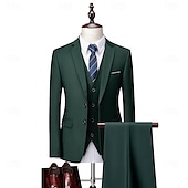 ieftine îmbrăcăminte-Urlați 20 de ani Anii 1920 Trodijelni kostim Pantaloni de costum Gatsby Bărbați Ziua Regilor Mascaradă Nuntă Petrecere Mascaradă Adulți Geacă Vestă Pantaloni