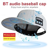 billiga Nyheter-ny hatt med bluetooth-högtalare justerbar bluetooth-hatt trådlös smart högtalarkeps för utomhussport baseballkeps med mikrofon
