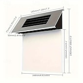 abordables Aplique de pared para exterior-Luz solar de acero inoxidable para señal de dirección – luz de pared exterior led para el hogar, el jardín, la calle y el patio | luz solar de noche impermeable 1 pieza