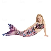 abordables Maillot de bain sirène-Enfants Fille Maillots de bain sirène Maillot de bain Vacances Plage Balance Vacances Tropique Maillots de bain 4 ans et + Eté Rose Claire Rose Claire