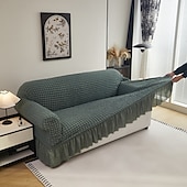 cheap Sofa Cover-Elastic Jacquard Fabric Sofa Cover Stretch Couch Cover Sectional L Shape Sofa Slipcover Corner Case for Living Room 1/2/3/4 Seat