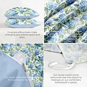 billiga 100% bomull-Blommig Duvet Överdrag Fullstor Sängset Sängset Täcke Överdrag Mjuk Lätt Komforter Överdrag med 2 Kuddöverdrag för Sommar Vår