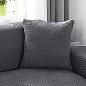 billige Trender innen puter-Chenille-blad quiltet putetrekk med bølget kant supermyke firkantede dekorative putetrekk sofa sofa stue