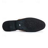 preiswerte Clogs &amp; Pantoletten für Herren-Herren-Slipper aus braunem Wildleder mit metallisch-goldenen Nieten und Schleifenakzent – stilvolle Freizeit-Loafer für den Alltag und besondere Anlässe