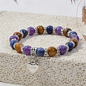 cheap Party Supplies-Handmade Beaded Boho Vacation Style Bracelets, Stretchable with Anxiety, No Plating, Elastic for Comfort, All-Season Wear