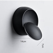 cheap Indoor Wall Lights-LED Wall Lamp 360 Degree Rotatable Round Crescent Wall Light Night Light Creative Modern Bedside Lamp for Living Room Bedroom Hallway Aisle Corridor 110-240V 5W
