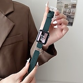 billige Apple Watch-bånd-Solo loop Kompatibel med Apple Watch-klokkereim 38mm 40mm 41mm 42mm 44mm 45mm 49mm Justerbar PU-lær Erstatningsklokkerem til iwatch Ultra 2 Series 9 8 7 SE 6 5 4 3 2 1