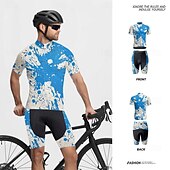 levne Pánské oděvní soupravy-Pánské Cyklodres a kraťasy Krátký rukáv Horská cyklistika Silniční cyklistika Žlutá Modrá Zelená Graffiti Jezdit na kole Spandex Sportovní Graffiti Oblečení