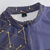 halpa Miesten vaatesarjat-Miesten Pyöräily jersey ja shortsit Lyhythihainen Maastopyöräily Maantiepyöräily Laivaston sininen Pyörä Spandex Urheilu Kirjain ja numero Vaatetus