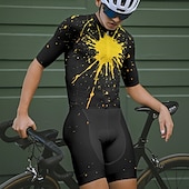 levne Pánské oděvní soupravy-Pánské Cyklodres a kraťasy Krátký rukáv Horská cyklistika Silniční cyklistika Žlutá Modrá Zelená Graffiti Jezdit na kole Spandex Sportovní Graffiti Oblečení