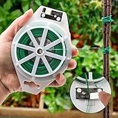 abordables outils à main de jardin-serre-câbles verts avec coupe-câble, serre-câbles réutilisables pour plantes de jardin, serre-câbles torsadés verts pour plantes de jardinage, serre-tomates, serre-câbles de jardin pour plantes,