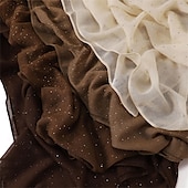 abordables enveloppes d&#039;invité de mariage-mode simple bali gaze ciel étoilé forage chaud longue écharpe respirante douce femme foulard écharpe cape extérieur