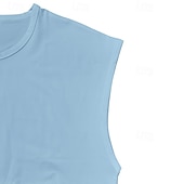 preiswerte Fitness Tank-Tops-Herren Tank Top Weste Unterhemd Ärmelloses Shirt Ärmellos Rundhalsausschnitt Frühling &amp; Sommer Einfach Mode Designer Urlaub Straße Ausgehen Schwarz Weiß Rote Top T-Shirt für Herren