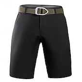 economico Pantaloni Corti da Cerimonia-Per uomo Pantaloncini Pantaloncini eleganti Tasche Gamba dritta Liscio Comfort Senza ferro Lunghezza del ginocchio Ufficio Attività commerciale Giornaliero Di tendenza Streetwear Grigio fumo Nero