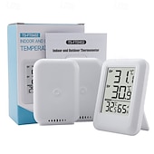 economico elettrodomestici-termometro wireless per interni ed esterni termometro elettronico digitale multifunzione per uso domestico da uno a due