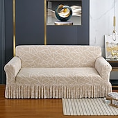 baratos Cobertura de Sofa-1 peça capa de sofá elástica com saia capa de sofá impressa protetor de móveis para quarto sala de estar decoração de casa
