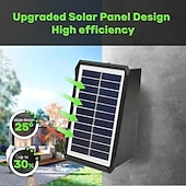 economico Applique per esterni-1/2 pz. luce solare da parete su e giù, lampada da parete esterna solare impermeabile IP65, luce solare per recinzione, cortile, giardino, garage, piscina, illuminazione per terrazza, decorazione