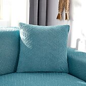 billige Trender innen puter-Chenille-blad quiltet putetrekk med bølget kant supermyke firkantede dekorative putetrekk sofa sofa stue
