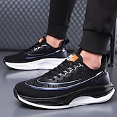preiswerte Sneaker für Herren-weiß-blaue sportliche Lauf-Sneaker für Herren mit leichtem Design und gepolsterter Sohle – atmungsaktive Sportschuhe für einen aktiven Lebensstil und Fitness