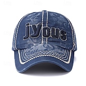 preiswerte Baseballkappe für Herren-Herren Cap Basecap Sonnenhut Kappe Schwarz Blau Baumwollpolyester Bestickt Modisch Brautkleider schlicht Freizeitskleidung Wochenende Buchstabe Bedruckt Einstellbar Sonnenschutz Atmungsaktiv