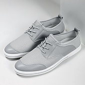 cheap Men&#039;s Sneakers-Men&#039;s Lightweight Breathable Mesh Lace-Up Sneakers – Casual Walking Shoes with Airy Design for Summer, Travel &amp; Everyday Comfort