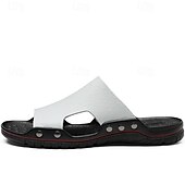 preiswerte Lässige Sandalen-lässige braune Slide-Sandalen für Herren mit Krokoprägung und strapazierfähiger Gummisohle – bequeme Outdoor-Schuhe für Sommer, Strand und Alltag