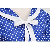 levne Šaty-Retro 50. léta Rockabilly Šaty Houpací šaty Maškarní kostým Dámské Karneval Plesová maškaráda Denní nošení loučení se svobodou nevěsty Dospělé Šaty Šaty pro návrat domů