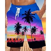 abordables Shorts de Bain pour Hommes-Homme Short de surf Shorts de bain Short de bain Tropical imprimé Cordon de serrage avec poches Tissu extensible dans les 4 sens Séchage Rapide Avec Poches Shorts de Surf Bas Surf Plage Sports