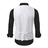 cheap Men&#039;s Vest-Men&#039;s Vest Waistcoat Gilet Performance Vacation Stage Fashion Casual Summer Spring Sequins Buttons Pocket Polyester Comfortable Plain Single Breasted One-button Lapel Regular Fit Silver Black Vest
