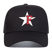 preiswerte Baseballkappe für Herren-Herren Cap Basecap Sonnenhut Kappe Mesh-Kappe Schwarz Blau Poly / Baumwollmischung Einstellbar Modisch Freizeitskleidung Festival Buchstabe Sterne Lässig / Alltäglich
