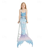 abordables Maillot de bain sirène-Enfants Fille Maillots de bain sirène Maillot de bain Vacances Plage Balance Vacances Tropique Maillots de bain 4 ans et + Eté Rose Claire Rose Claire