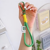 cheap Other Phone Case-1pc Short Colorful Braided Mobile Phone Rope Decorative Fashion Camera Anti-Loss Rope Mobile Phone Rope Bag Accessories Keychain Suitable for Daily Decoration Travel and Vacation