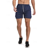 economico Pantaloncini casual-Per uomo Pantaloncini attivi Pantaloncini da sudore Pantaloncini Pantaloncini estivi Tasche A cordoncino Vita elastica Liscio Comfort Breve Sportivo Giornaliero Per uscire Di tendenza Informale Verde
