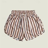 baratos shorts de natação masculinos-Homens Bermuda de Surf Shorts de Natação Calção Justo de Natação Calção Com Cordão Cintura elástica Listrado Conforto Secagem Rápida Curto Diário Feriado Piscina Moda Casual Amarelo Rosa