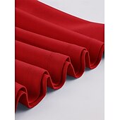 levne Šaty-Elegantní 50. léta Retro Ke kolenům Šaty A-Line šaty Čajové šaty Pevná barva A-Linie Dámské Vánoce Karneval Nový rok Maturita Denní nošení loučení se svobodou nevěsty Dospělé Šaty pro návrat domů Léto