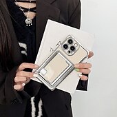 abordables Carcasas iPhone-teléfono Funda Para iPhone 16 Pro Max Plus iPhone 15 Pro Max Plus iPhone 14 13 12 Pro Max Plus Funda Trasera Ranura para tarjetas Antigolpes Retro TPU