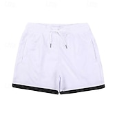 Недорогие Плавки и шорты для серфинга-Муж. Пляжные шорты Купальные шорты Обтягивающие длинные шорты Однотонный Кулиска С карманами Быстровысыхающий С карманами Пляжные шорты Нижняя часть Серфинг Пляж  Водные виды спорта Лето