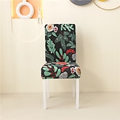 abordables Funda para silla de comedor-Funda para silla de comedor, súper ajustada, elástica, extraíble, lavable, corta, funda protectora para silla de comedor, funda para asiento para hotel, comedor, ceremonia, banquete, fiesta de bodas