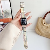 baratos Pulseiras de Apple Watch-Loop Solo Compatível com Pulseira Apple Watch 38mm 40mm 41mm 42mm 44mm 45mm 49mm Ajustável Tecido pulseira de substituição para iwatch Ultra 2 Series 9 8 7 SE 6 5 4 3 2 1