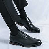 baratos Formal-Sapatos oxford masculinos de couro sintético marrom com relevo de crocodilo - elegantes e sofisticados para uso casual e formal