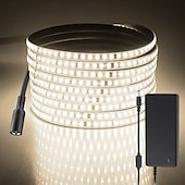 economico strisce luminose impermeabili-striscia luminosa a led impermeabile per esterni ip67 3-12 metri 3000k luce calda dc24v dimmerabile nastro led in silicone illuminazione ad alta densità 120led 8w/m adatta per decorazione di pareti