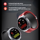 billige Smartklokker-smartklokke blodtrykkstesting luftpumpe kollisjonspute type nøyaktig ekg elektrokardiogram temperaturovervåking skritteller kompatibel bluetooth samtale med android ios kvinner menn lang standby