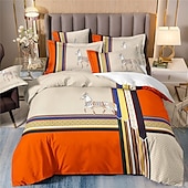 halpa Pussilakanasetit-Duvet-vuodepeite Boho Paisley-taidekuvio peitepeitepeite pehmeä 3-osainen ylellinen polyesteri vuodevaatesetti kodin sisustukseen lahjaksi