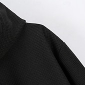 abordables sweats à capuche basiques pour hommes-Homme Sweat à capuche Sweat à capuche quart zippé Noir Blanche Bleu Kaki Gris Capuche Plein Cordon Sport &amp; Loisir du quotidien Vacances Polyester Vêtement de rue basique Décontractées Printemps
