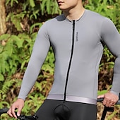 billiga Tröjor för män-Herr Dam Cykeltröja Långärmad Cykel Tröja med 3 bakfickor Bergscykling Andningsfunktion Snabb tork Svart Vit Grön sporter Kläder
