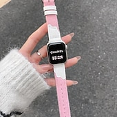 abordables correas de reloj de manzana-Bucle en Solo Loop Compatible con Apple Watch Correa 38mm 40mm 41mm 42mm 44mm 45mm 49mm Bonito Ajustable Cuero Sintético correa de repuesto para iwatch Ultra 2 Series 9 8 7 SE 6 5 4 3 2 1