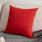 billige Trender innen puter-Dekorative Kasteputer Deksel Ensfarget 1PC Bomull Myk Kvadratisk Sofa Pute Sak Puteputer Soverom Stue Sofa Stol