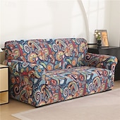 cheap Sofa Cover-Bohemian Print Dustproof All-powerful Slipcovers Stretch Sofa Cover Super Soft Fabric Couch Cover with One Free Boster Case(Chair/Love Seat/3 Seats/4 Seats)